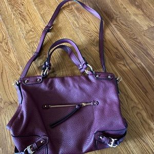 Urban Expressions Valerie Convertible Satchel, deep burgundy